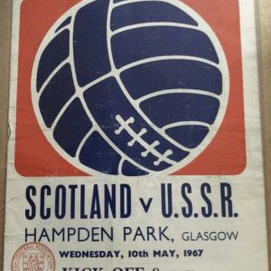 Scotland v U.S.S.R. Challenge Match Matchday Programme 1967