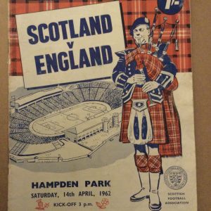 Scotland v England British Championship Matchday Programme 1962
