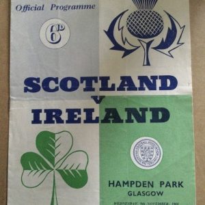Scotland v Northern Ireland British Championship Matchday Programme 1960