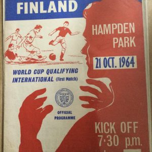 Scotland v Finland W.C. Qualifier Matchday Programme 1964