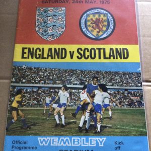 England v Scotland British Championship Matchday Programme 1975
