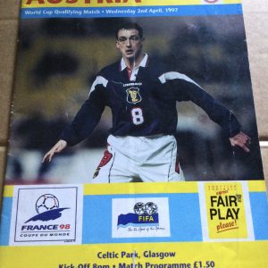 Scotland v Austria W.C. Qualifier Matchday Programme 1997