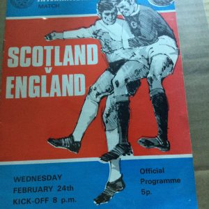 Scotland v England U/23 Challenge Match Matchday Programme1971