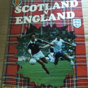 Scotland v England British Championship Matchday Programme 1978