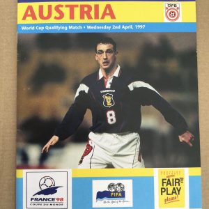 Scotland v Austria World Cup Qualifier Matchday Programme 1997