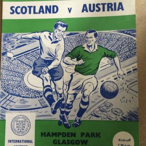 Scotland v Austria Challenge Match Matchday Programme1963