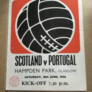 Scotland v Portugal Challenge Match Matchday Programme 1966