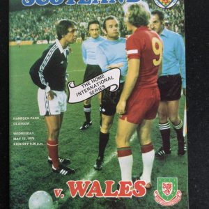 Scotland v Wales British Championship Matchday Programme 1978