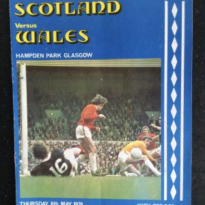Scotland v Wales British Championship Matchday Programme 1976