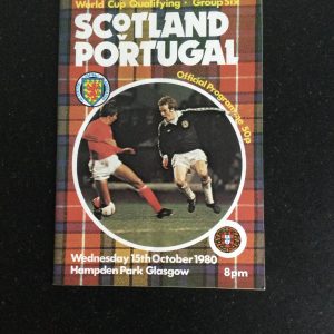 Scotland v Portugal World Cup Qualifier Matchday Programme 1980