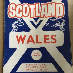 Scotland v Wales British Championship Matchday Programme 1965