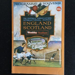 England v Scotland British International Championship Matchday Programme 1981