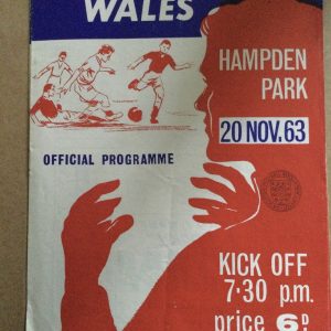 Scotland v Wales British Championship Matchday Programme 1963