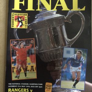 Rangers v Dundee United Scottish Cup Final Matchday Programme 1994