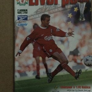 Liverpool v 1. FC Kosice UEFA Cup Matchday Programme 1998