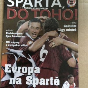 Sparta Prague v Ajax UEFA Champions League Matchday Programme 2005
