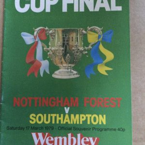 Nottingham Forest v Southampton League Cup Final Matchday Programme 1979