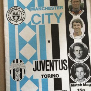 Manchester City v Juventus UEFA Cup Matchday Programme 1976