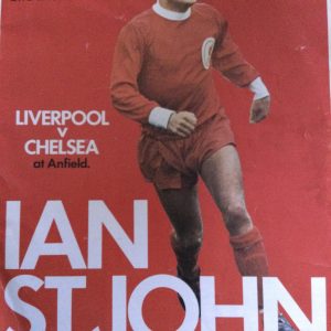 Liverpool v Chelsea Ian St John Testimonial Matchday Programme 1973