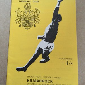 Fulham v Kilmarnock Friendly Matchday Programme 1968