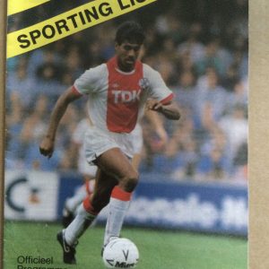 Ajax v Sporting Lisbon UEFA Cup Matchday Programme 1988