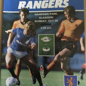 Dundee United v Rangers Scottish League Cup Final (SKOL) Matchday Programme 1984