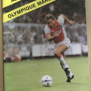 Ajax v Olympique Marseille E.C.W.C. Semi Final Matchday Programme 1988