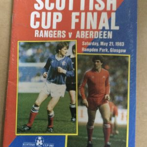Rangers v Aberdeen Scottish Cup Final Matchday Programme 1983