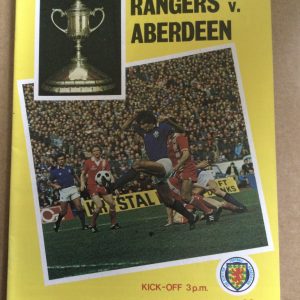 Rangers v Aberdeen Scottish Cup Semi Final Matchday Programme 1980