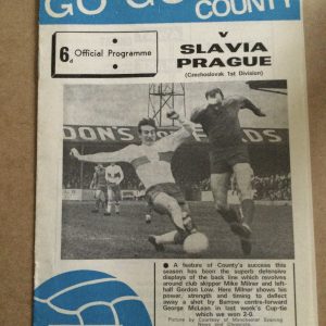 Stockport County v Slavia Prague Friendly Matchday Programme 1968