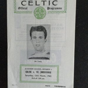Celtic v St.Johnstone League Matchday Programme 1965
