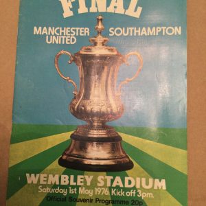 Manchester United v Southampton F.A. Cup Final Matchday Programme 1976