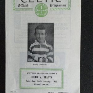 Celtic v Hearts League Matchday Programme 1965