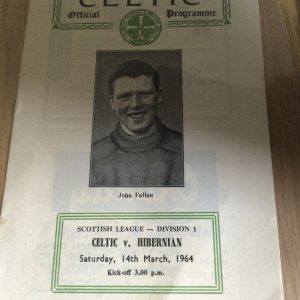 Celtic v Hibernian League Matchday Programme 1964