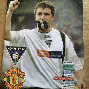 Dunfermline Athletic v Manchester United Scott Thomson Testimonial Matchday Programme 2007