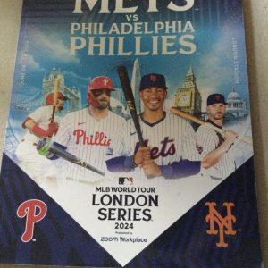 New York Mets v Philadelphia Phillies MLB World Tour London Series Match Programme 2024