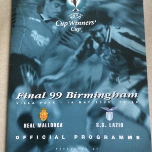 Real Mallorca v S.S.Lazio UEFA Cup Winners Cup Final Matchday Programme 1999