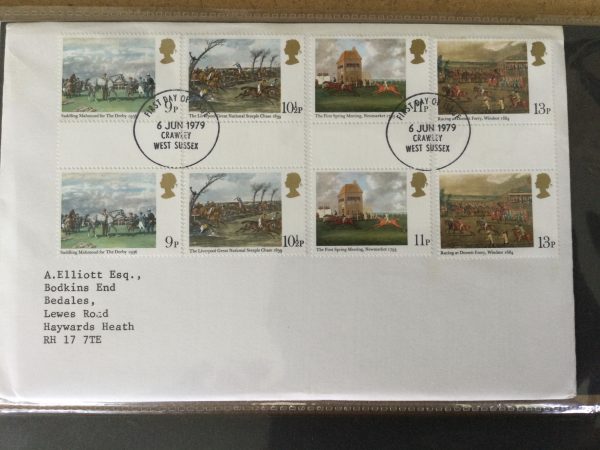 Horseracing Paintings FDC 1979