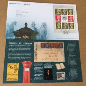 Royal Mail Treasures Of The Archive c/w Insert FDC 2009