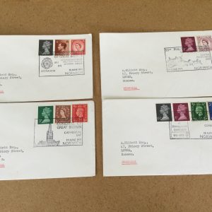 Philatelic Congress of Great Britain Diamond Jubilee FDC's Special Handstamp 1971