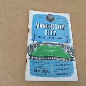 Manchester City v Chelsea Match Day Programme 1958
