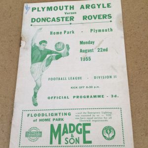 Plymouth Argyle v Doncaster Rovers Matchday Programme 1955