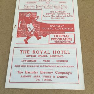 Barnsley v Lincoln City Matchday Programme 1958