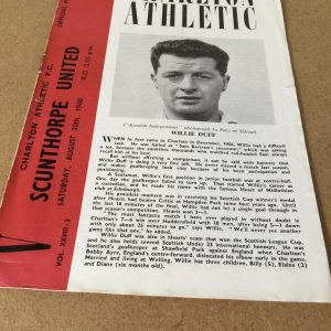 Charlton Athletic v Scunthorpe United & Norwich City Matchday Programmes 1960