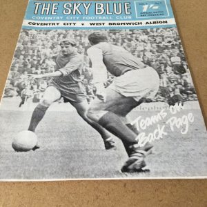 Coventry City v West Bromwich Albion, Southampton & Nottingham Forest Match Day Programmes, 1968 & 1969