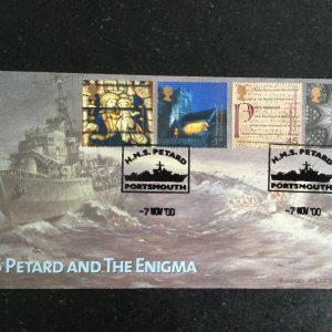 H.M.S. PETARD and The Enigma Official F.D.C. 2000