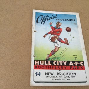 Hull City A.F.C. v New Brighton Match Day Programme 1947