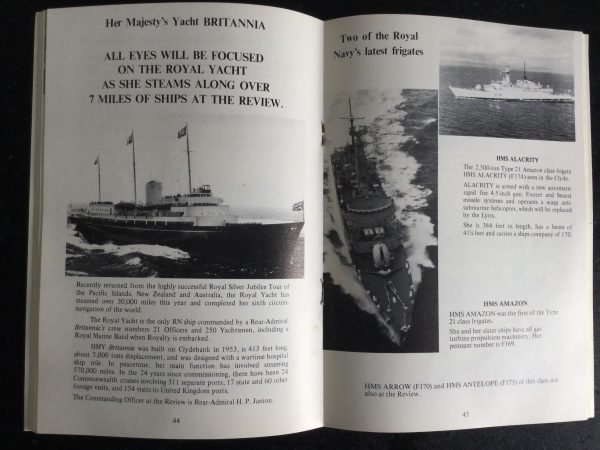 Silver Jubilee Review 24 - 29 June 1977 by Mike Critchley & Sealink Guide to The Silver Jubilee, Review Of The Fleet-Spithead Review June 1977 Softback & Brochure - Image 4