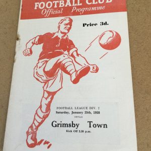Rotherham United v Grimsby Town Matchday Programme 1958