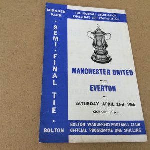 Manchester United v Everton F.A. Cup Semi Final Matchday Programme 1966